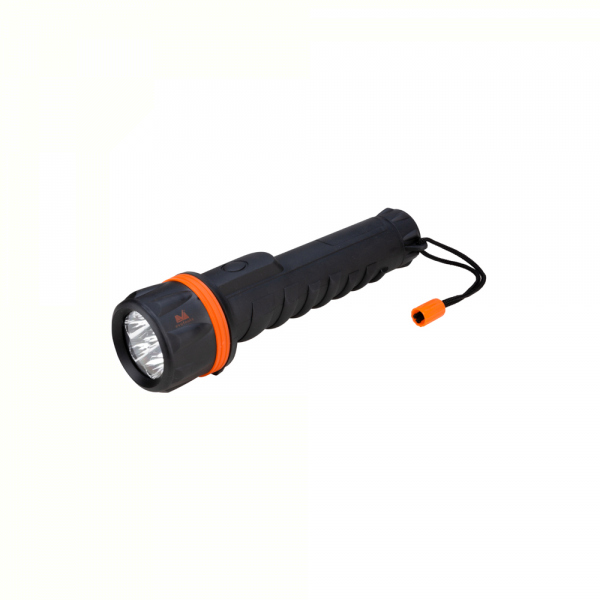 LANTERNA 3 LED-URI CU PROTECTIE DE CAUCIUC 660037 EVOTOOLS