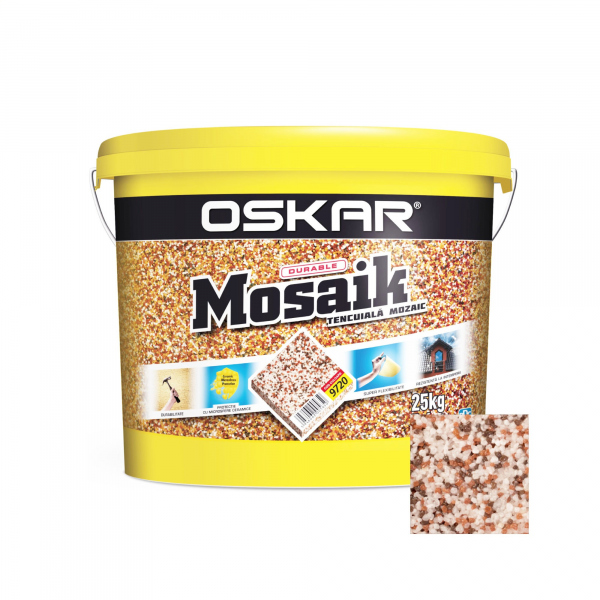 .TENCUIALA DECORATIVA MOSAIK 9720 25 KG OSKAR