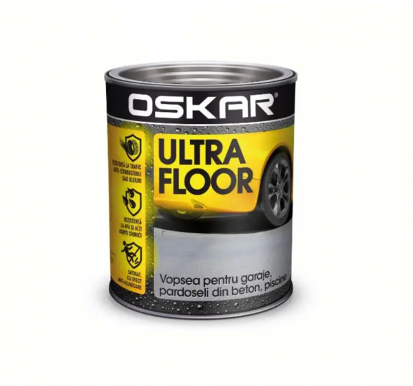 .VOPSEA PENTRU BETON GREY CEMENT OSKAR ULTRA FLOOR 0.75L