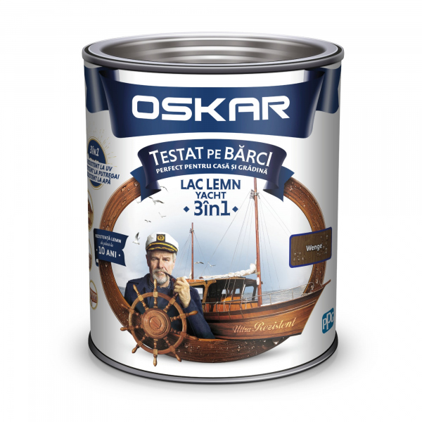 LAC PENTRU LEMN 0.75L LEMN YACHT 3 IN 1 WENGE OSKAR